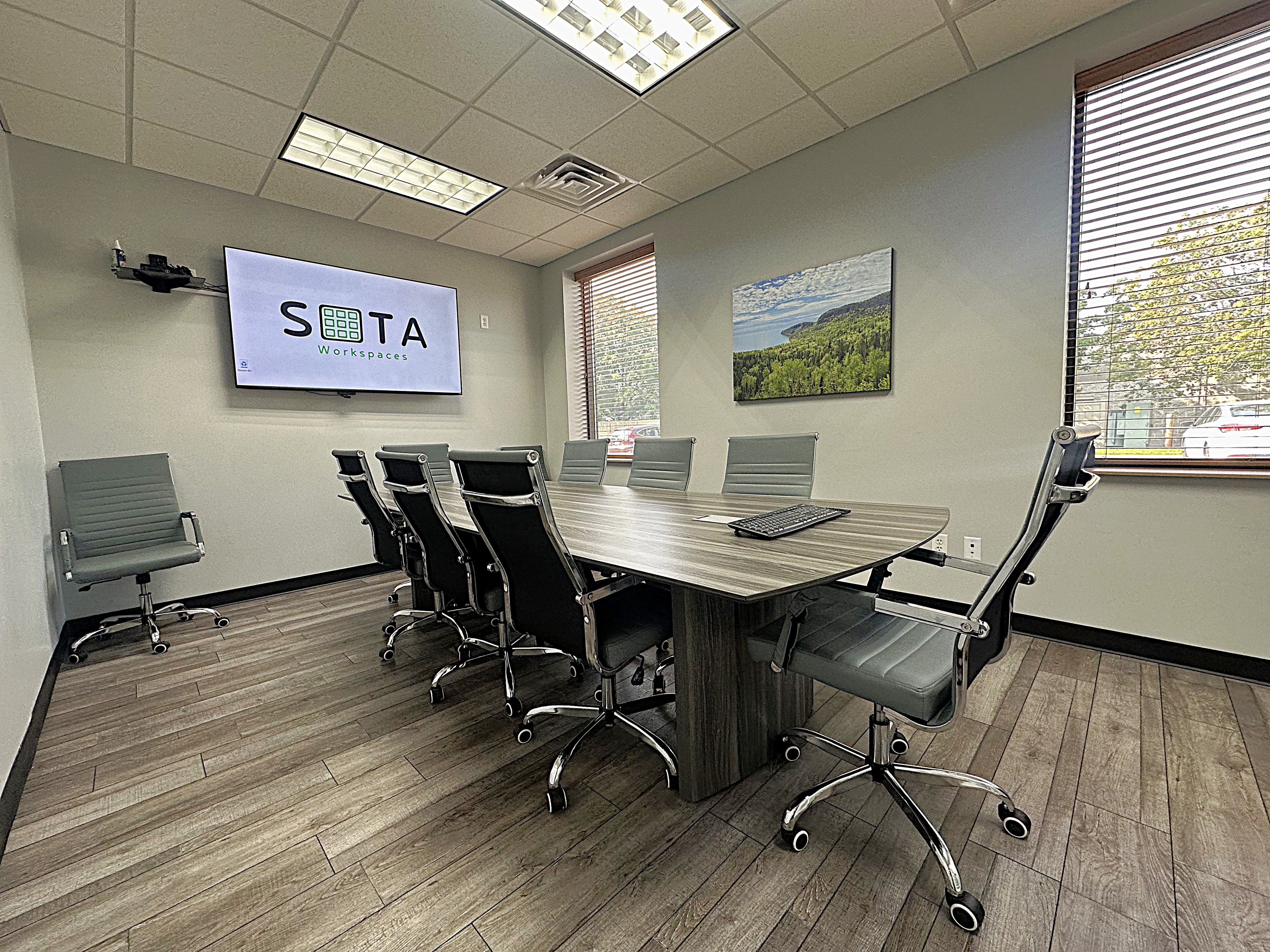 Conference room at Sota Workspaces in Blaine, MN
